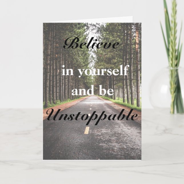 Believe in yourself Birthday Greeting card (Front)