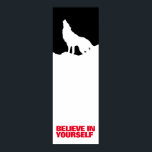 Believe in Yourself Black White Wolf Pop Art Poster<br><div class="desc">Motivational Posters Prints - Motivational Courage / Confidence Pop Art Wolf / Digital Animal Artwork</div>