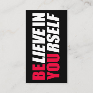 Believe in yourself business card