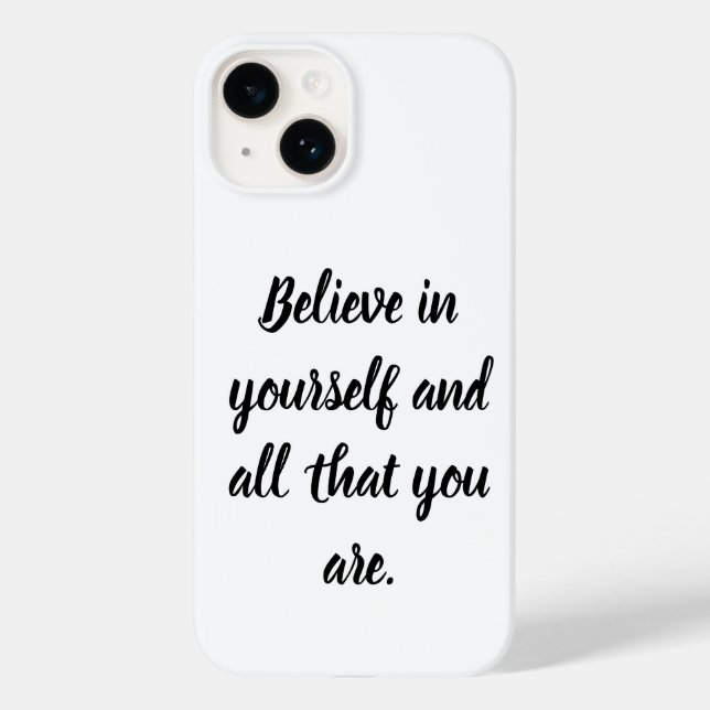 "Believe in Yourself Customisable Phone Case - Ins (Back)