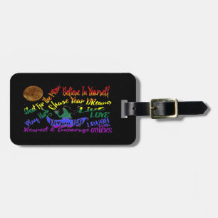 Believe in yourself Dream love luggage tag