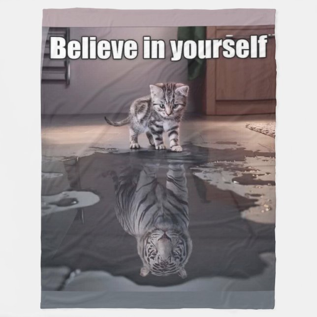 BELIEVE IN YOURSELF FLEECE BLANKET (Front)