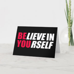 Believe in yourself holiday card