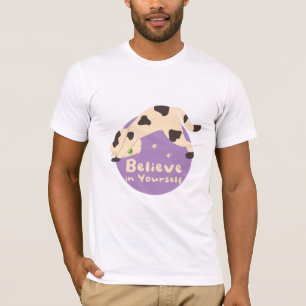Believe in Yourself Kawaii Cat Doing Yoga Poses T-Shirt