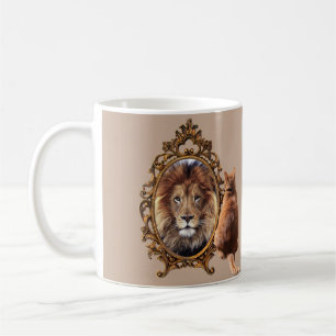 Believe In Yourself   Lion Vintage Inspirational  Coffee Mug