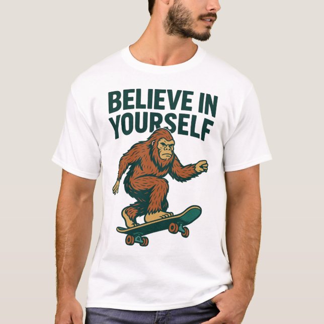 Believe In Yourself Motivation Art T-Shirt (Front)