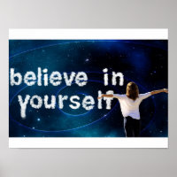 "Believe in Yourself Motivational Wall Poster