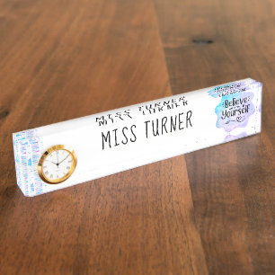 Believe in Yourself Nameplate
