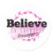 Believe In Yourself Pink Motivational Quote
