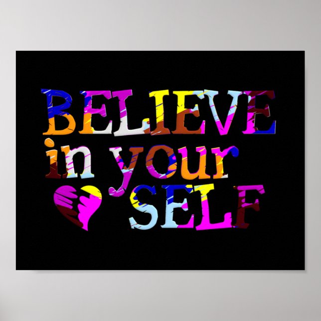 Believe In Yourself portfolio Poster (Front)