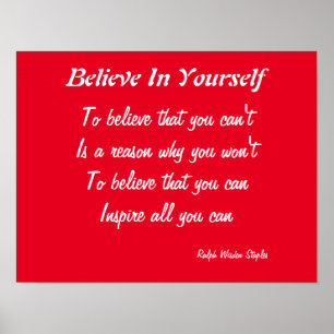 Believe in yourself poster