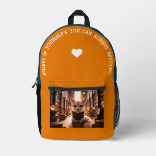 Believe In Yourself… Printed Backpack