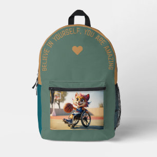 Believe In Yourself… Printed Backpack