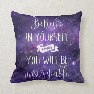 Believe In Yourself Quote Cushion