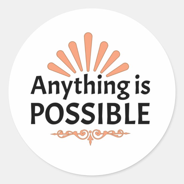 Believe in yourself sticker label (Front)