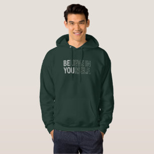 Believe In Yourself Teacher Motivational Positive Hoodie