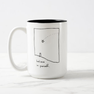 Believe in Yourself Two-Tone Coffee Mug