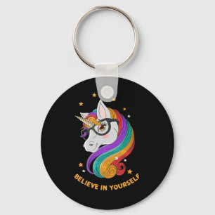 Believe In Yourself Unicorn    Key Ring