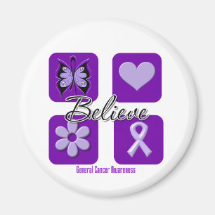 Believe Inspirations Cancer Awareness Magnet