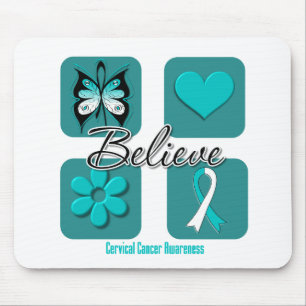 Believe Inspirations Cervical Cancer Mouse Mat