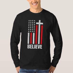 Believe Jesus Christ Bible Faith Religion Confirma T-Shirt