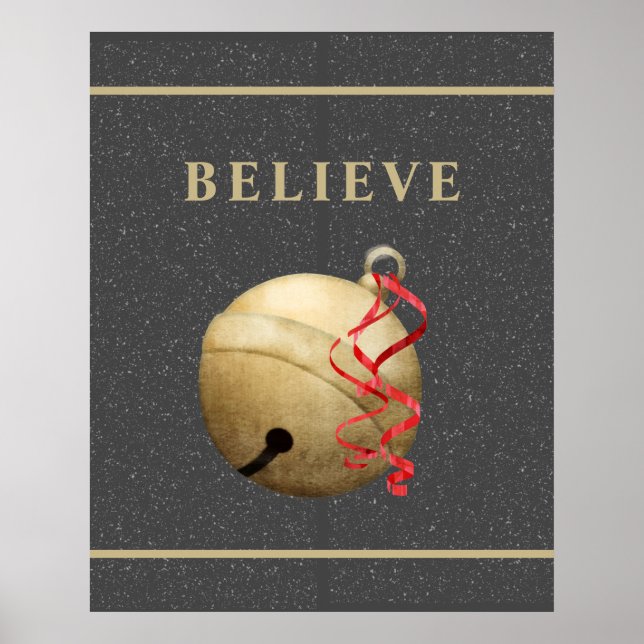 BELIEVE, JINGLE BELL CHRISTMAS POSTER (Front)