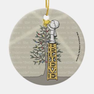 Believe Ladder -Christmas Tree Ceramic Tree Decoration