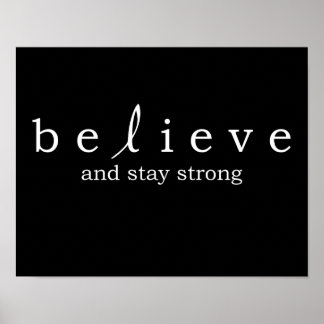 Believe Lung Cancer Poster