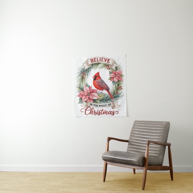 Believe Magic Christmas Tapestry (In Situ)