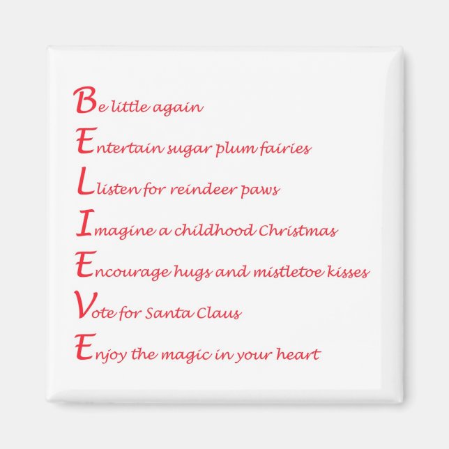 Believe Magnet (Front)