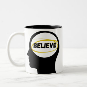 Believe Mindset Two-Tone Coffee Mug
