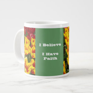 Believe mugs I have Faith jumbo mugs Tulips Easter