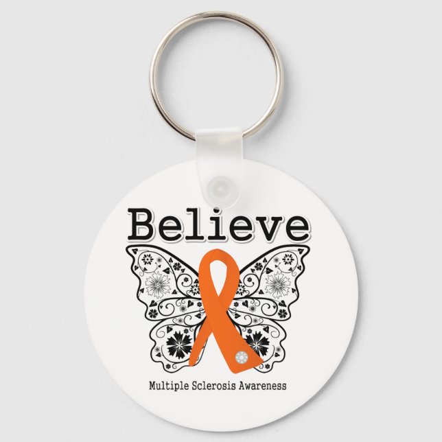 Believe Multiple Sclerosis Key Ring (Front)