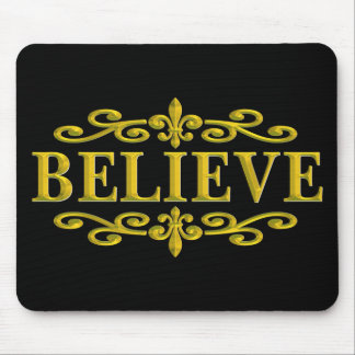BELIEVE NEW ORLEANS GOLD MOUSE MAT