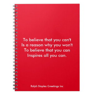 Believe Notebook