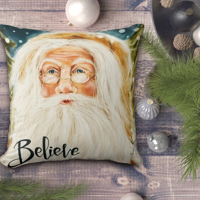 Believe Old World Santa Inspirivity Cushion (Creator Uploaded)