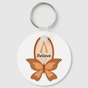 Believe- Orange Awareness Key Ring