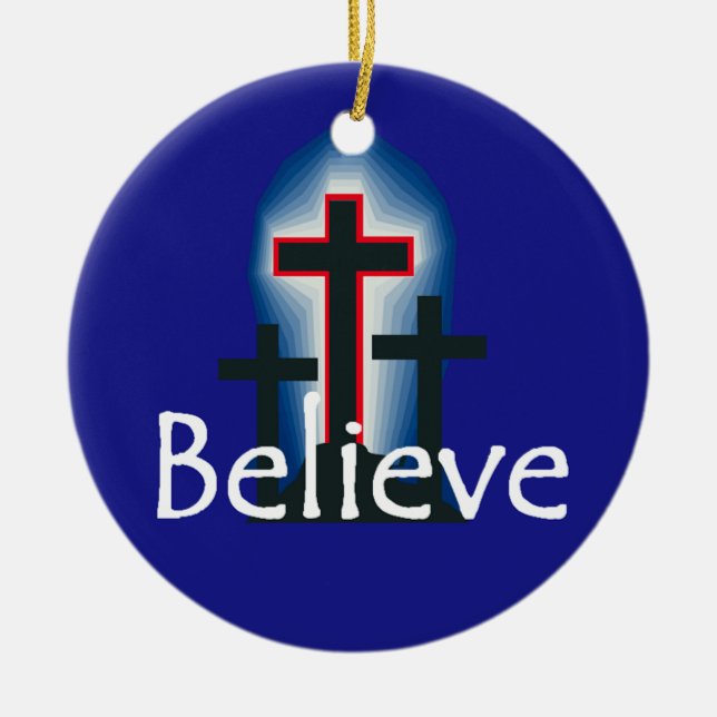 BELIEVE Ornament (Front)