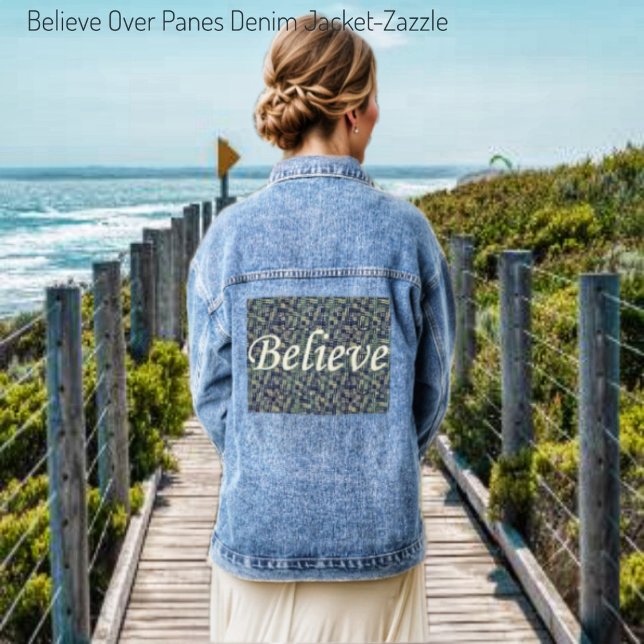 Believe Over Panes Denim Jacket (Creator Uploaded)