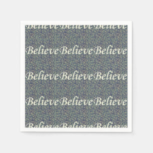 Believe Over Panes  Napkin