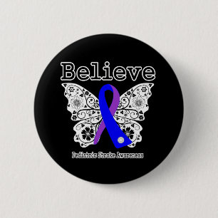 Believe Paediatrics Stroke Awareness 6 Cm Round Badge