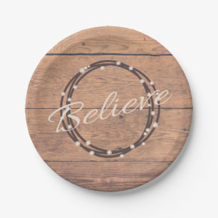 Believe Paper Plate