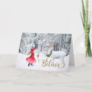 Believe Photo Christmas Card