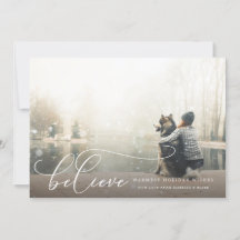 Believe Photo Holiday Card