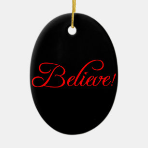 Believe!.png Ceramic Tree Decoration