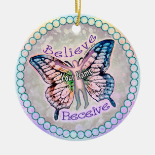 Believe Receive Ceramic Tree Decoration