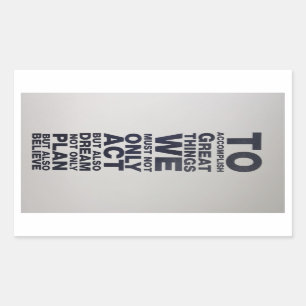 believe rectangular sticker