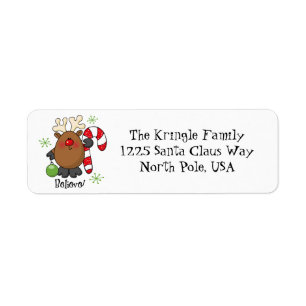 Believe Reindeer Address Label