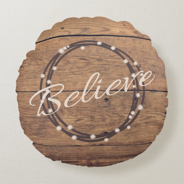 Believe Round Cushion (Front)