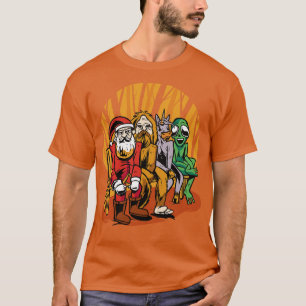 Believe Santa Claus Unicorn and T-Shirt